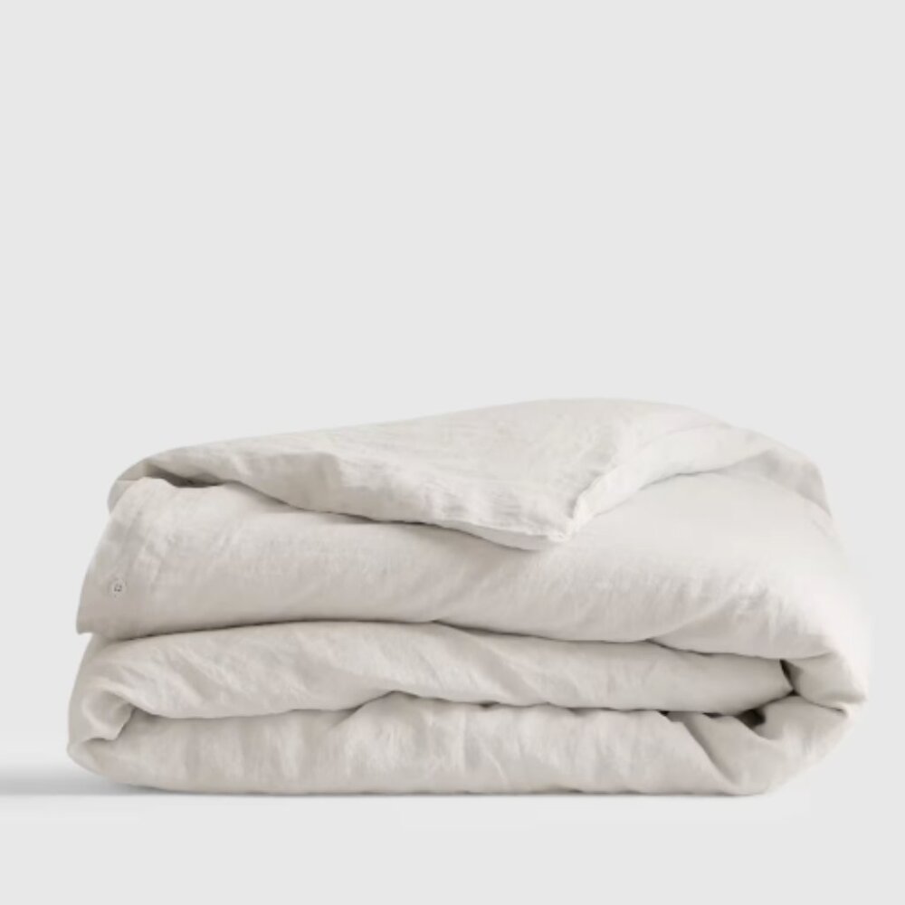 Quince Linen Duvet Cover - Twin - Sand